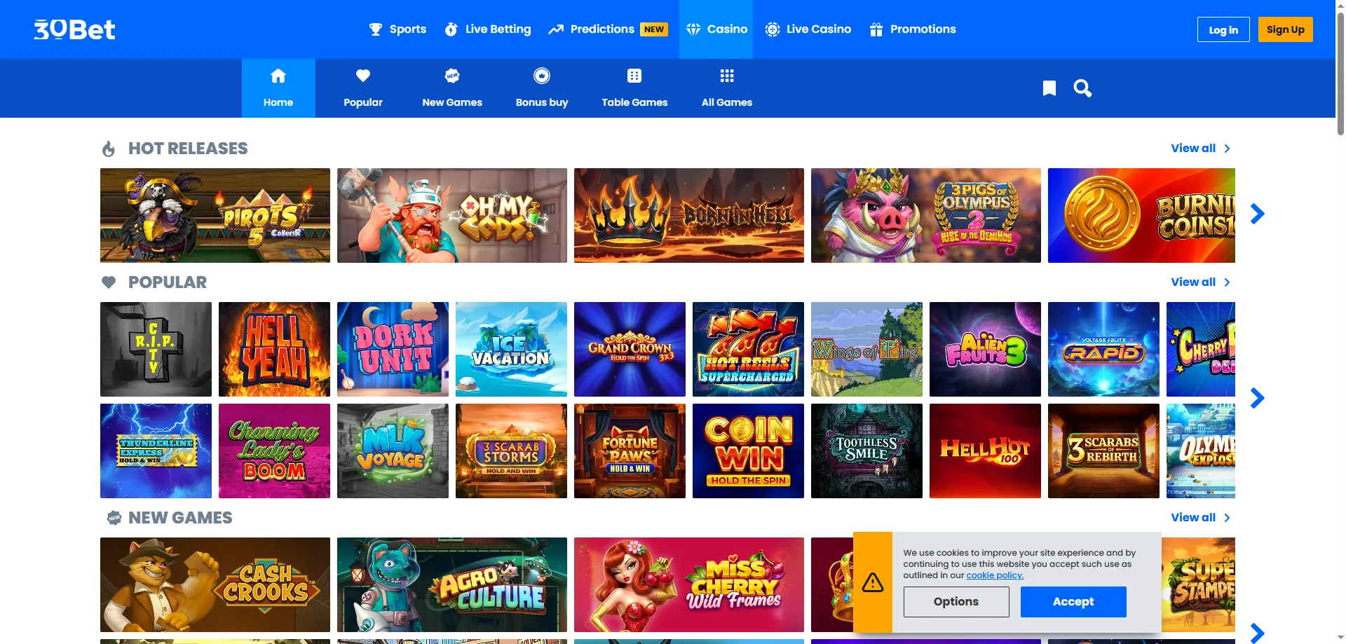 Jogos de cassino disponíveis no 30bet app mobile